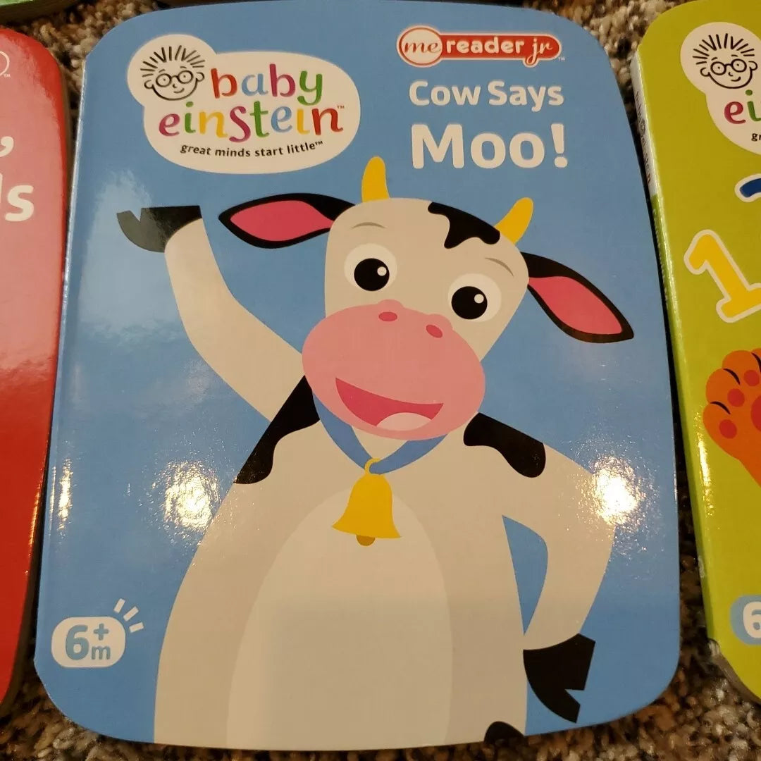 Baby Einstein Cow Says Moo! -Children's Board Book